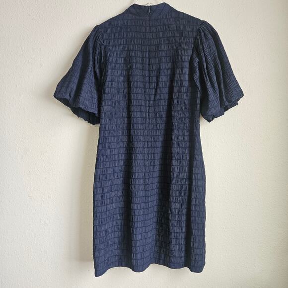 Scotch & Soda Voluminous Sleeved Minidress in‎ Night Blue Size Medium - Picture 8 of 13